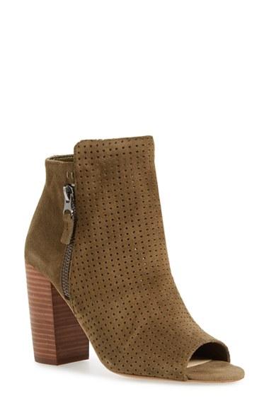 Women's Jessica Simpson 'keris' Open Toe Bootie M - Green