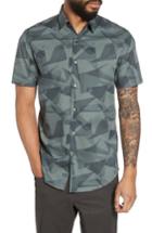 Men's Calibrate Geo Print Sport Shirt - Green