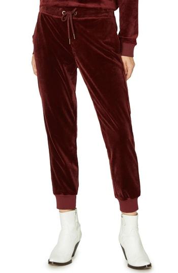 Women's Sanctuary Velour Track Pants - Red