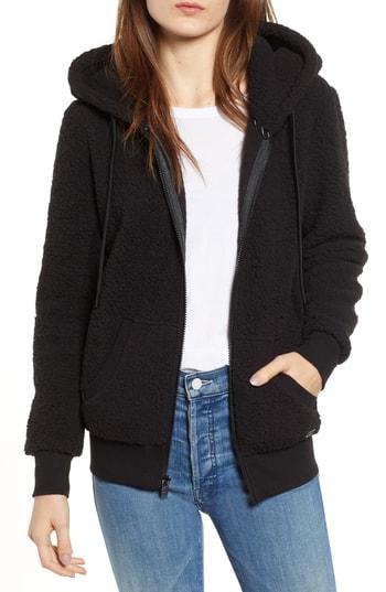 Women's Marc New York Teddy Fleece Zip Jacket