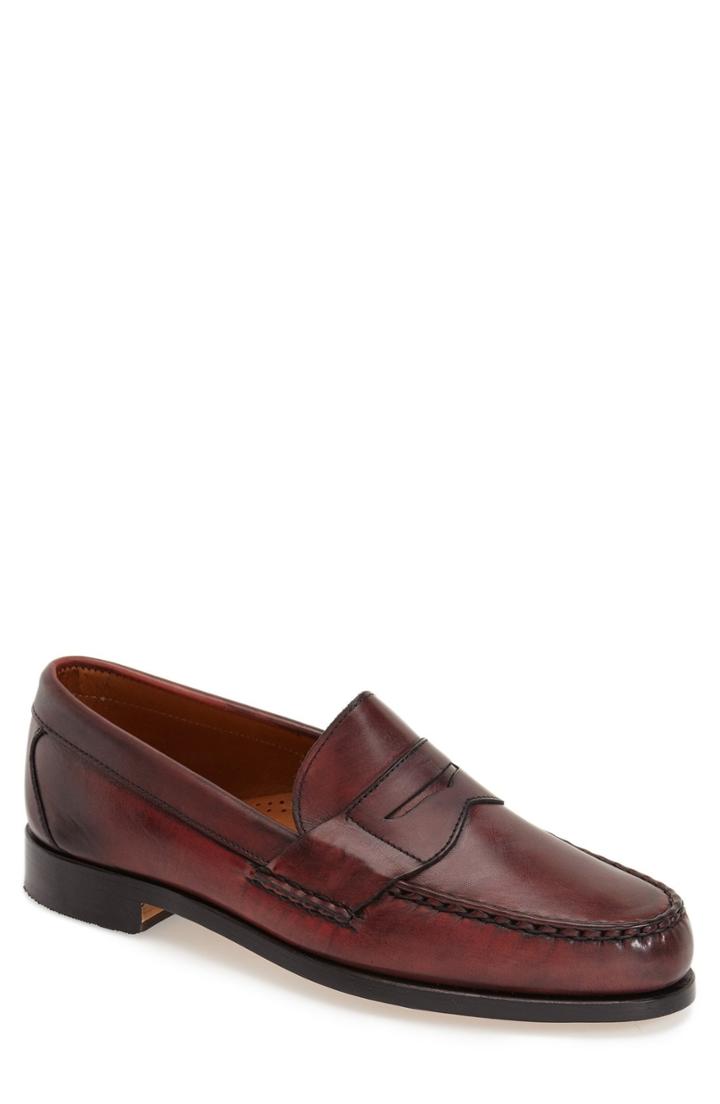 Men's Allen Edmonds 'cavanaugh' Penny Loafer E - Red