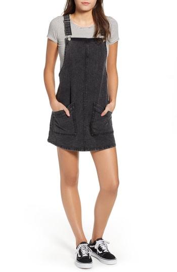 Women's Tinsel Jamie Charcoal Denim Skirtall - Black