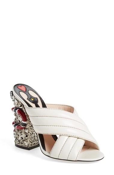 Women's Gucci 'webby' Embellish Sandal