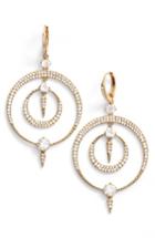 Women's Nadri Gwen Crystal Hoop Drop Earrings