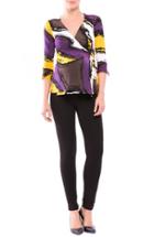 Women's Olian 'marissa' Wrap Maternity/nursing Top