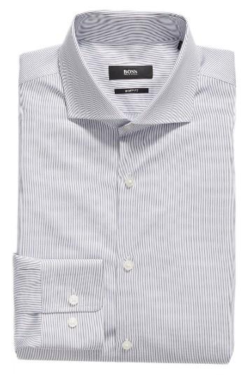 Men's Boss Mark Sharp Fit Stripe Dress Shirt R - Blue