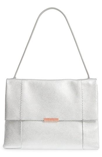 Ted Baker London Proter Leather Shoulder Bag - Metallic
