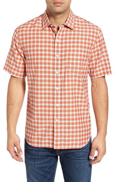 Men's Tommy Bahama Checka Colada Original Fit Short Sleeve Sport Shirt