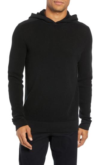 Men's Theory Dami Regular Fit Pullover Hoodie, Size - Black