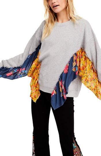 Women's Free People She's Just Cute Sweatshirt - Grey