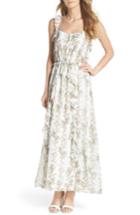 Women's Gal Meets Glam Collection Floral Stripe Cross Back Maxi Dress - Ivory