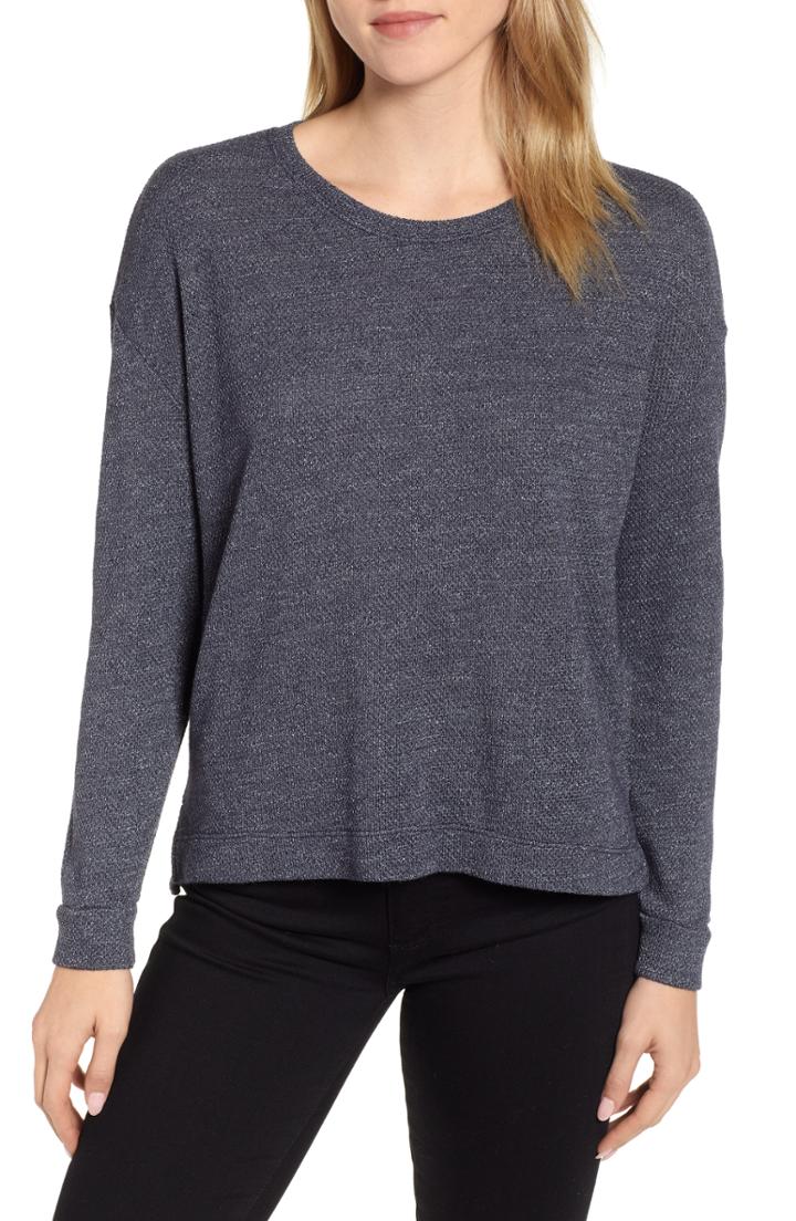 Women's Velvet By Graham & Spencer Thermal Pullover - Blue