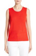 Women's St. John Collection Nitya Eyelet Knit Shell