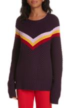Women's Akris Notch Mock Neck Cashmere & Silk Sweater