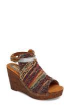 Women's Sbicca Sabari Peep Toe Wedge Sandal M - Brown
