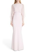 Women's Chiara Boni La Petite Robe Illusion Overlay Trumpet Gown Us / 36 It - Pink