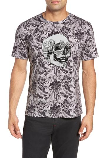 Men's Robert Graham The Crown T-shirt - Grey