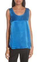 Women's Helmut Lang Coverstitch Top - Blue