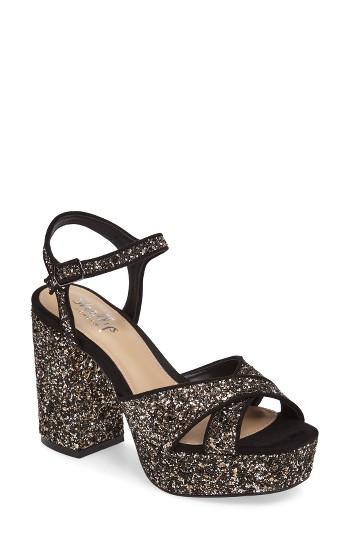 Women's Shellys London Annie Embellished Platform Sandal Eu - Metallic