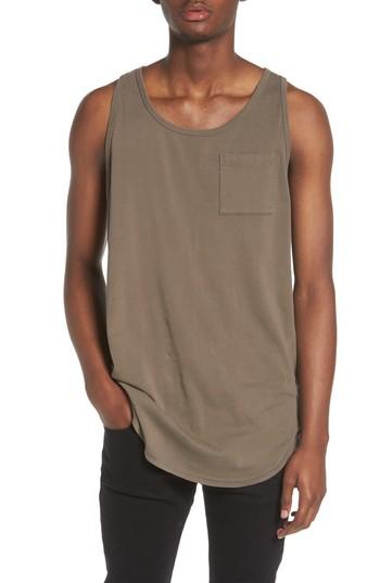 Men's The Rail Longline Tank - Green