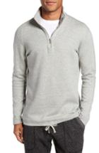 Men's Reigning Champ Mesh Half Zip Fleece Top - Grey