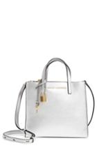 Marc Jacobs Mini The Grind Metallic Leather Tote -