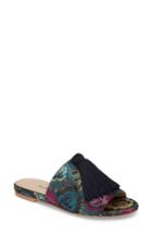 Women's Charles David Sashay Tasseled Slide Sandal M - Blue