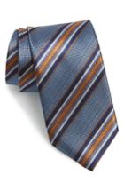 Men's J.z. Richards Stripe Silk Tie, Size - Blue