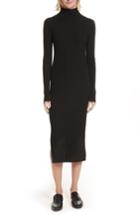 Women's Theory Mock Neck Sweater Dress - Black