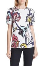Women's Ted Baker London Gytha Knotted Slit Sleeve Top - Ivory