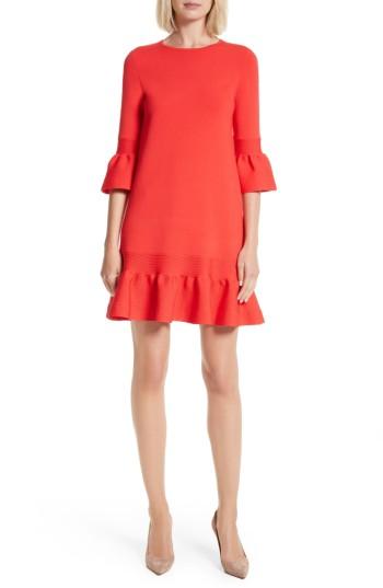 Women's Ted Baker London Tynia Peplum Ruffle Shift Dress