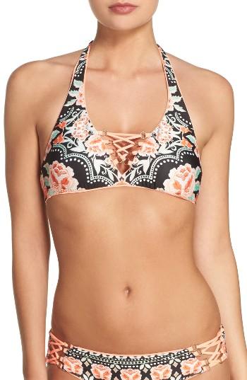 Women's Becca Southern Belle Halter Bikini Top - Black