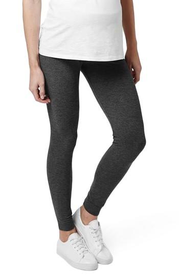 Women's Topshop Ankle Maternity Leggings Us (fits Like 0-2) - Grey