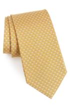 Men's Salvatore Ferragamo Encora Silk Tie, Size - Yellow