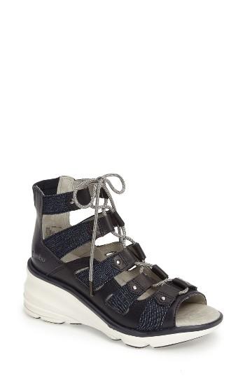 Women's Jambu Milano High-top Wedge Sandal M - Blue