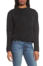 Women's Rdi Destroyed High/low Sweater - Black