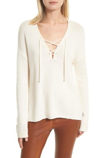 Women's Joie Larken Lace Up Sweater