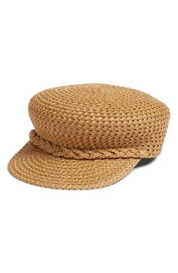Women's Eric Javits Capitan Squishee Cap - Brown
