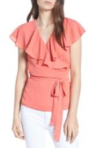 Women's Chelsea28 Wrap Top, Size - Coral
