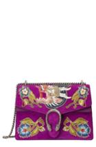 Gucci Dionysus Suede Shoulder Bag - Purple