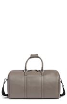 Serapian Milano Small Holdall Evolution Leather Satchel - Grey