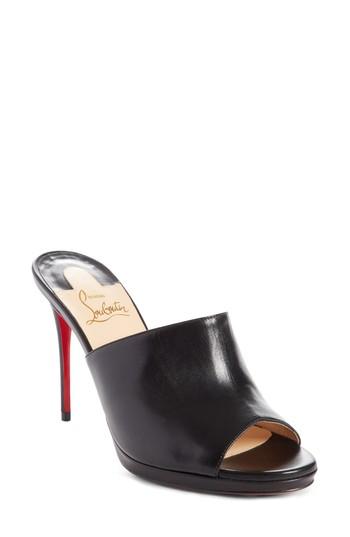 Women's Christian Louboutin Pigamule Sandal Us / 34eu - Black