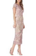 Women's Js Collections Soutache Lace Midi Dress - Pink