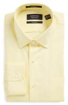Men's Nordstrom Men's Shop Classic Fit Non-iron Solid Dress Shirt .5 32 - Yellow