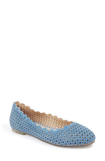 Women's Me Too Carlee Scalloped Flat .5 M - Blue
