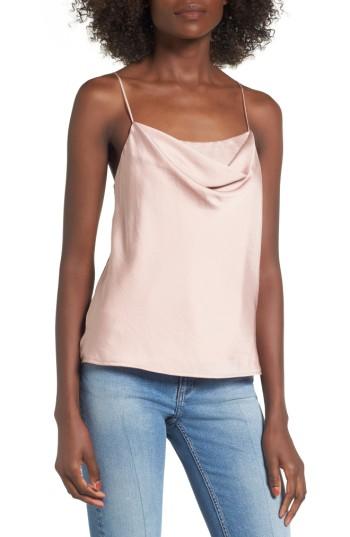 Women's Astr The Label Cowl Neck Tank - Pink