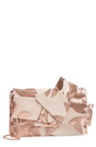 Ted Baker London Splendour Jacquard Knotted Bow Clutch - Pink
