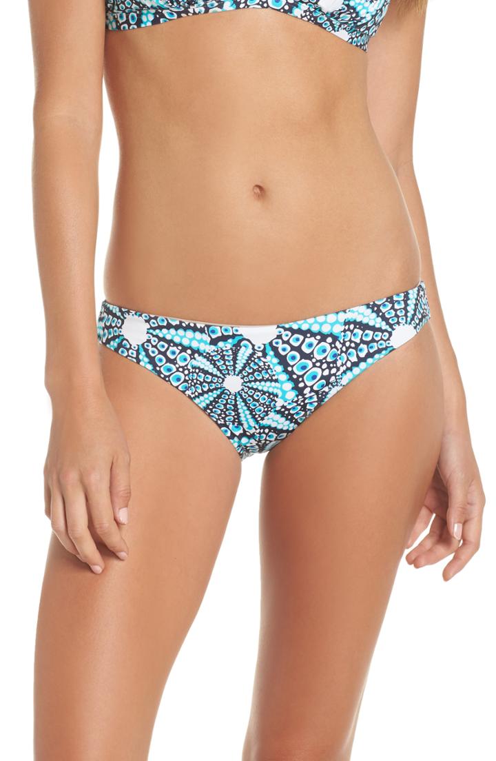 Women's Vilebrequin Oursinade Hipster Bikini Bottoms - Blue