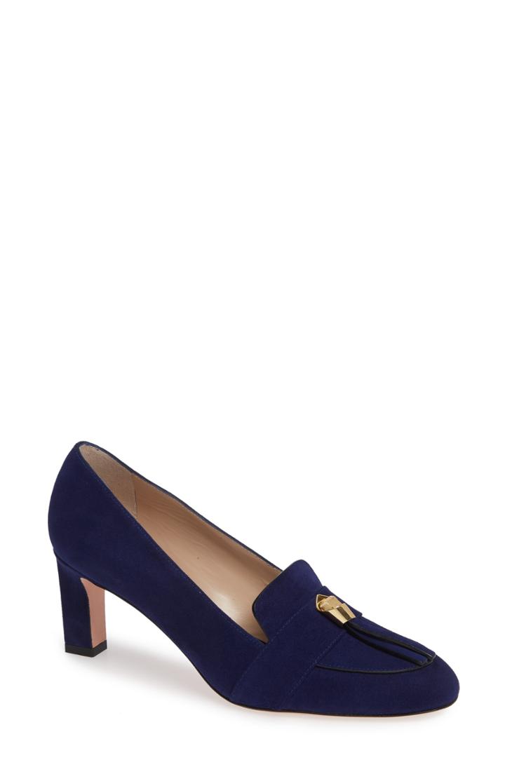 Women's Stuart Weitzman Martha Microknot Pump .5 M - Blue
