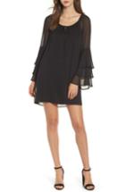 Women's As U Wish Ruffle Sleeve Dress - Black